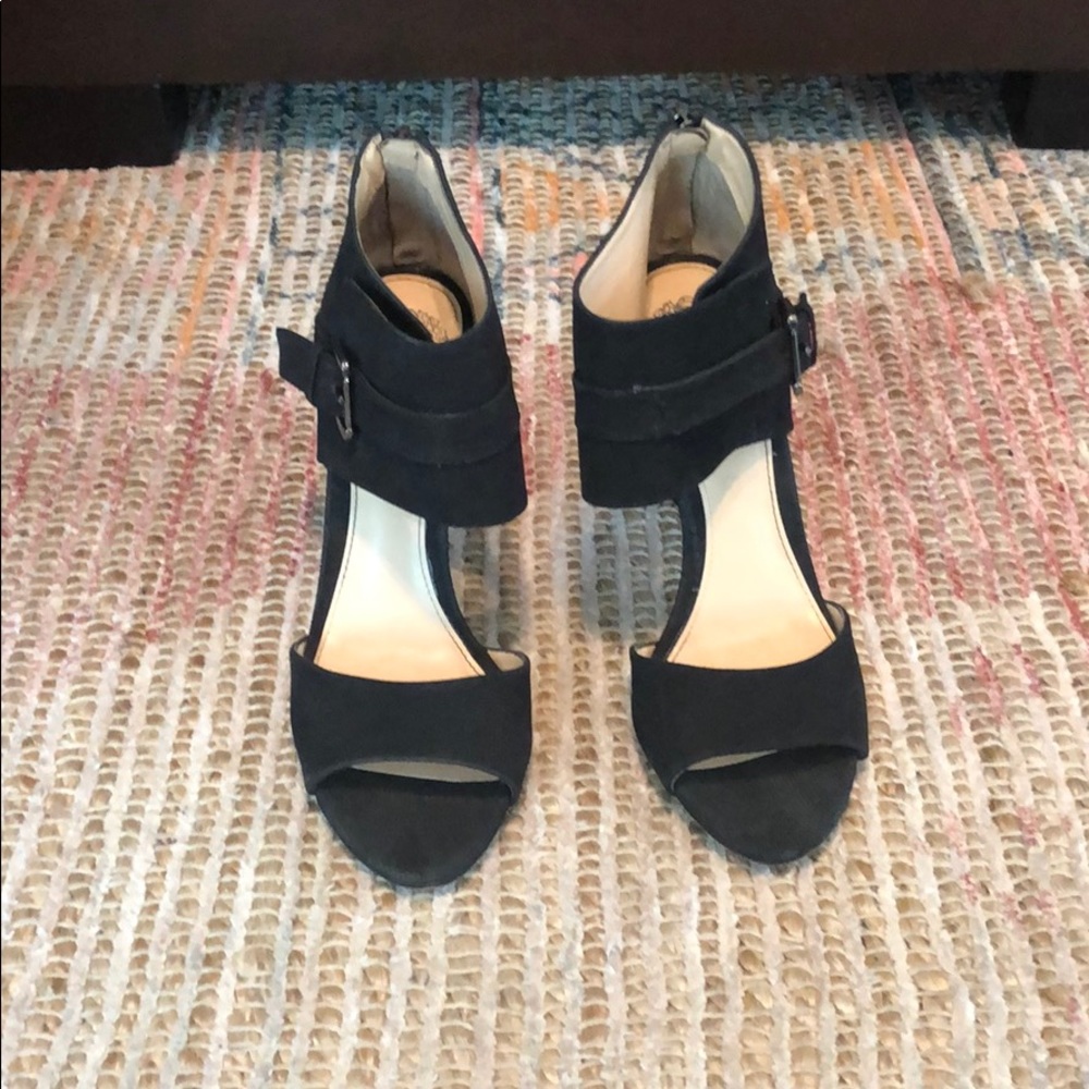 Black Buckle Vince Camuto Heels